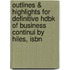 Outlines & Highlights For Definitive Hdbk Of Business Continui By Hiles, Isbn