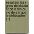Essai Sur Les R Gnes De Claude Et De N Ron Ou Vie De S N Que Le Philosophe (1)