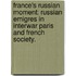 France's Russian Moment: Russian Emigres In Interwar Paris And French Society.