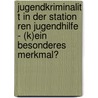 Jugendkriminalit T In Der Station Ren Jugendhilfe - (K)Ein Besonderes Merkmal? by Stephanie Conrad