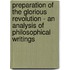 Preparation Of The Glorious Revolution - An Analysis Of Philosophical Writings