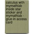 Calculus With Mymathlab Inside Star Sticker And Mymathlab - Glue-In Access Card