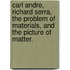 Carl Andre, Richard Serra, The Problem Of Materials, And The Picture Of Matter.