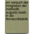 Ein Versuch Der Integration Der Methodik Augusto Boals In Die Literaturdidaktik