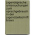 Jugendsprache: Untersuchungen Zum Sprachgebrauch In Der Jugendzeitschrift Bravo