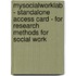 Mysocialworklab - Standalone Access Card - For Research Methods For Social Work