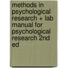 Methods in Psychological Research + Lab Manual for Psychological Research 2nd Ed by Dawn M. McBride
