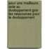 Pour Une Meilleure Aide Au Dveloppement Grer Les Ressources Pour Le Dveloppement