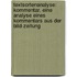 Textsortenanalyse: Kommentar. Eine Analyse Eines Kommentars Aus Der Bild-Zeitung
