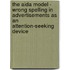 The Aida Model - Wrong Spelling In Advertisements As An Attention-Seeking Device