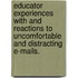 Educator Experiences With And Reactions To Uncomfortable And Distracting E-Mails.