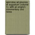 Epistolae Ad Pisones Et Augustum (Volume 1); With An English Commentary And Notes