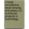 N-Body Simulations, Weak Lensing, And Photo-Z's: Numerical Projects In Cosmology. door Hans Friedrich Stabenau