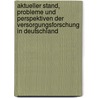 Aktueller Stand, Probleme Und Perspektiven Der Versorgungsforschung In Deutschland by Anja Hellmann