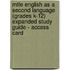 Mtle English As A Second Language (Grades K-12) Expanded Study Guide - Access Card