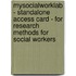 Mysocialworklab - Standalone Access Card - For Research Methods For Social Workers