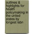 Outlines & Highlights For Health Policymaking In The United States By Longest Isbn
