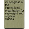 Viii Congress Of The International Organization For Septuagint And Cognate Studies door International Organization for Septuagin