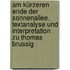 Am kürzeren Ende der Sonnenallee. Textanalyse und Interpretation zu Thomas Brussig