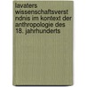 Lavaters Wissenschaftsverst Ndnis Im Kontext Der Anthropologie Des 18. Jahrhunderts by Gina Saiko