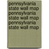 Pennsylvania State Wall Map Pennsylvania State Wall Map Pennsylvania State Wall Map