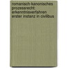 Romanisch-Kanonisches Prozessrecht: Erkenntnisverfahren Erster Instanz In Civilibus door Knut Wolfgang Nörr