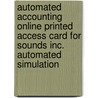 Automated Accounting Online Printed Access Card For Sounds Inc. Automated Simulation door Cengage Learning