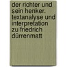 Der Richter und sein Henker. Textanalyse und Interpretation zu Friedrich Dürrenmatt by Friedrich Dürrenmatt