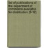 List Of Publications Of The Department Of Commerce Available For Distribution (9-12)
