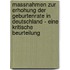 Massnahmen Zur Erhohung Der Geburtenrate In Deutschland - Eine Kritische Beurteilung