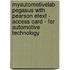Myautomotivelab Pegasus With Pearson Etext - Access Card - For Automotive Technology