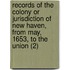 Records Of The Colony Or Jurisdiction Of New Haven, From May, 1653, To The Union (2)