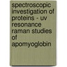 Spectroscopic Investigation Of Proteins - Uv Resonance Raman Studies Of Apomyoglobin door Benjamin Kabagambe