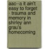 Aac--A It Ain't Easy To Forget  - Trauma And Memory In Shirley Ann Grau's  Homecoming