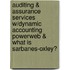 Auditing & Assurance Services W/Dynamic Accounting Powerweb & What Is Sarbanes-Oxley?
