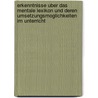 Erkenntnisse Uber Das Mentale Lexikon Und Deren Umsetzungsmoglichkeiten Im Unterricht by Vera Schmitz