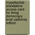 Mypoliscilab - Standalone Access Card - For Living Democracy Brief California Edition