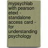 Mypsychlab With Pearson Etext - Standalone Access Card - For Understanding Psychology door Charles G. Morris