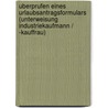 Uberprufen Eines Urlaubsantragsformulars (Unterweisung Industriekaufmann / -Kauffrau) by Ina Klukas