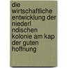 Die Wirtschaftliche Entwicklung Der Niederl Ndischen Kolonie Am Kap Der Guten Hoffnung door Tillman Wormuth