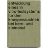 Entwicklung Eines In Vitro-Testsystems Fur Den Knospenaustrieb Bei Kern- Und Steinobst by Bernd Vollmer