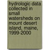 Hydrologic Data Collected In Small Watersheds On Mount Desert Island, Maine, 1999-2000 by Source Wikia