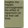 Insights Into Hepatic Carcinogenesis: The Effect Of Rapamycin On Rat Liver Cell Lines. door Rosa H. Jimenez