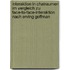 Interaktion In Chatraumen Im Vergleich Zu Face-To-Face-Interaktion Nach Erving Goffman