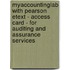 Myaccountinglab With Pearson Etext - Access Card - For Auditing And Assurance Services