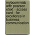 Mybcommlab With Pearson Etext - Access Card - For Excellence In Business Communication