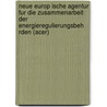 Neue Europ Ische Agentur Fur Die Zusammenarbeit Der Energieregulierungsbeh Rden (Acer) door Tatjana B. Ttger