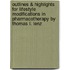 Outlines & Highlights For Lifestyle Modifications In Pharmacotherapy By Thomas L. Lenz