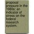 Proposal Pressure In The 1980S: An Indicator Of Stress On The Federal Research System.
