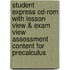 Student Express Cd-Rom With Lesson View & Exam View Assessment Content For Precalculus